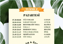 Yogarama Temmuz Programı