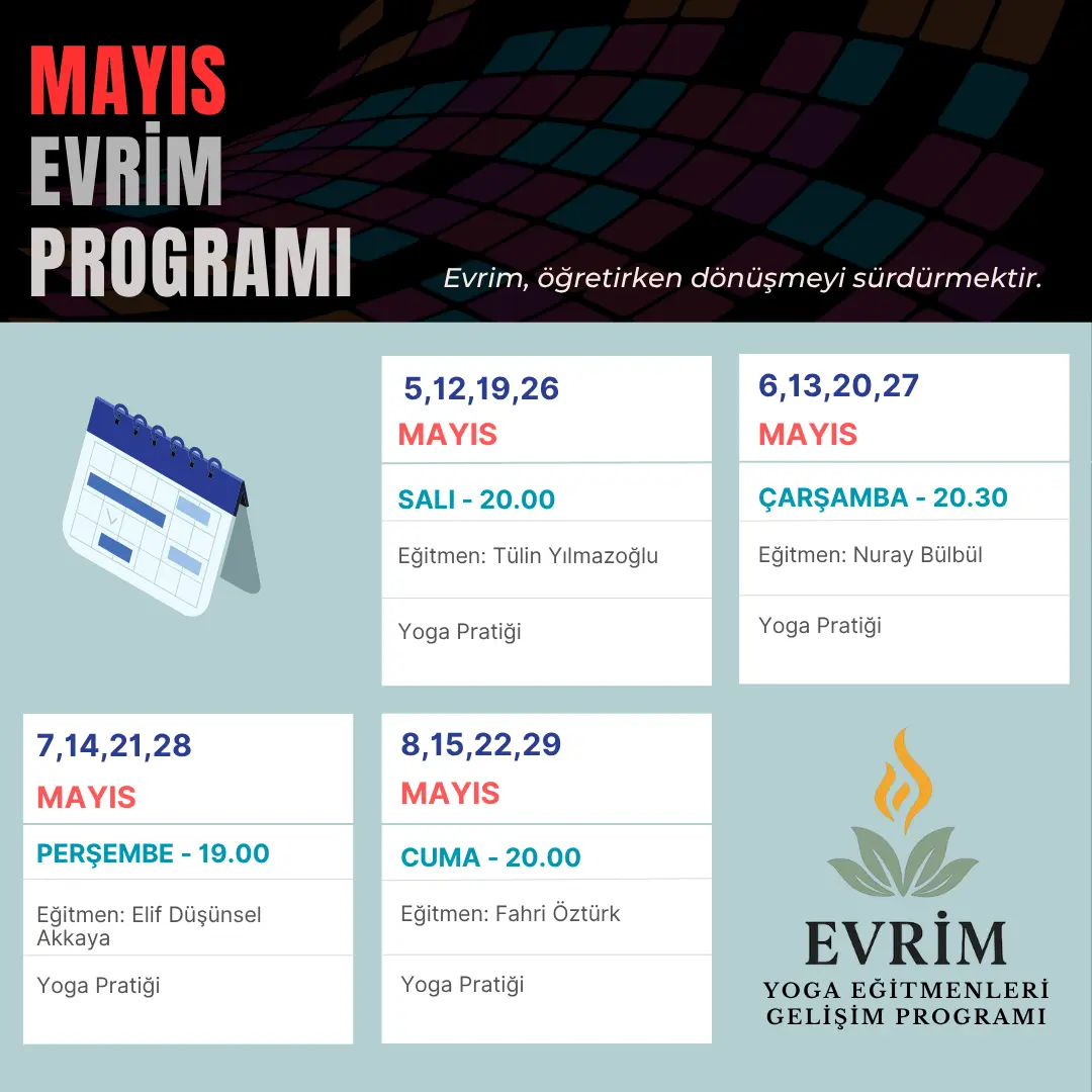 EVRİM Mayıs Ayı Programı