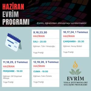 EVRİM Haziran Ayı Programı